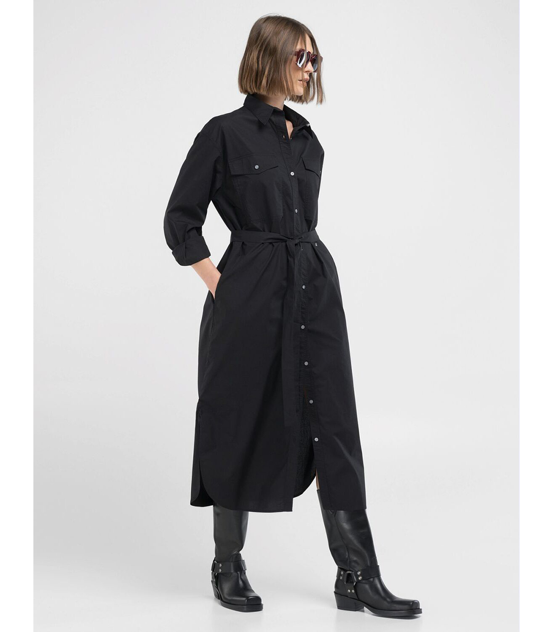 コットンポプリンシャツドレス|REPLAY リプレイ公式通販サイト コットンポプリンシャツドレス|REPLAY リプレイ公式通販サイト